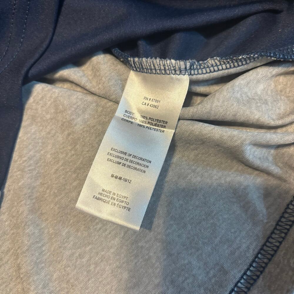 NFL Youth LA Rams 1/4 Zip Pullover Long Sleeve Shirt Blue Gray Team Apparel M - Picture 5 of 7